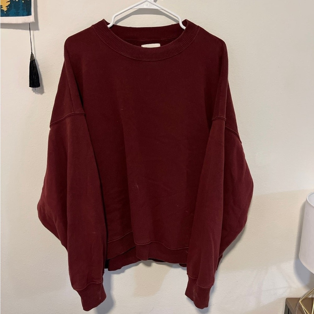 American eagle sweater, size L, worn but in good condition, maroon
